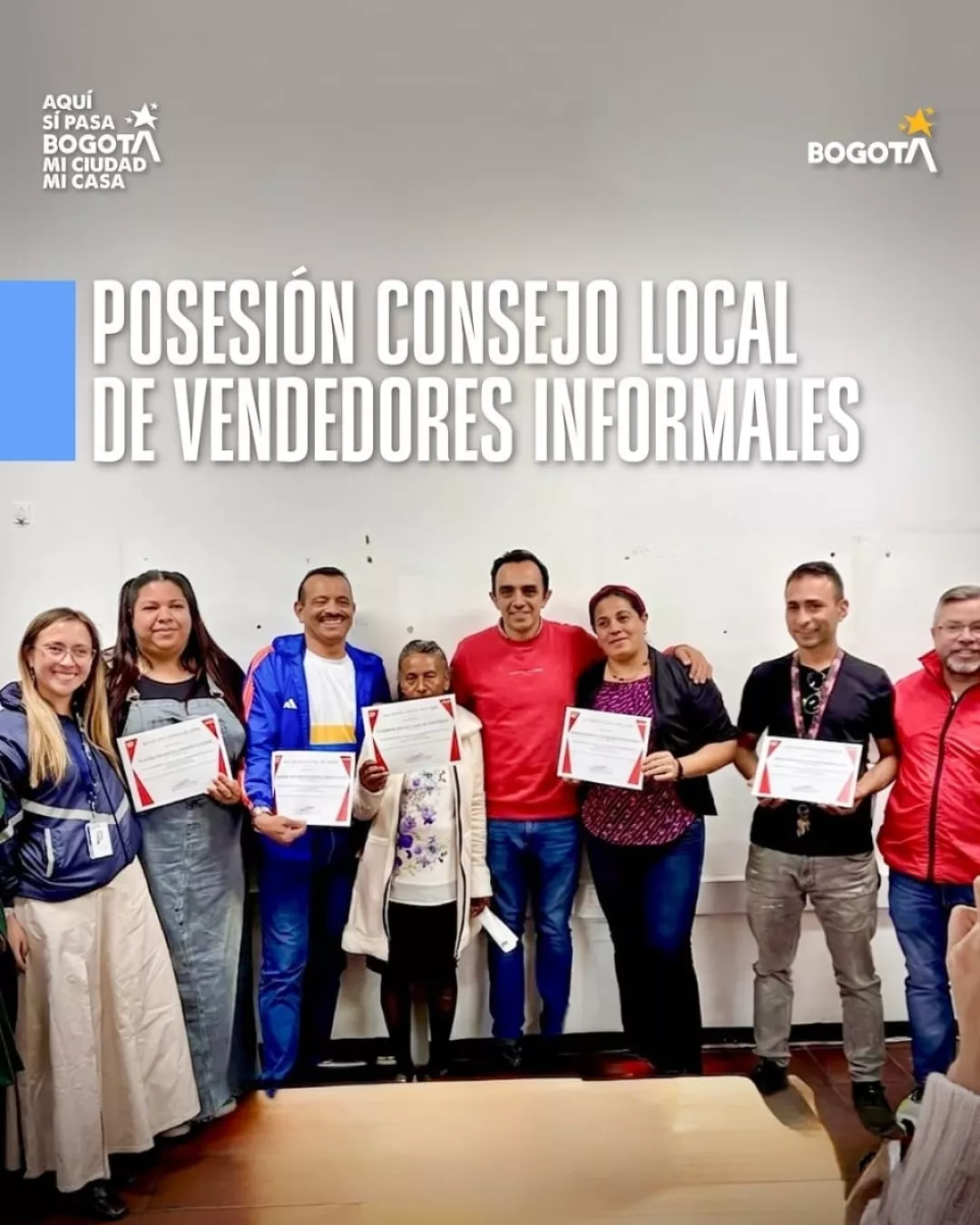 Posesion Concejo local de vendedores Informarles